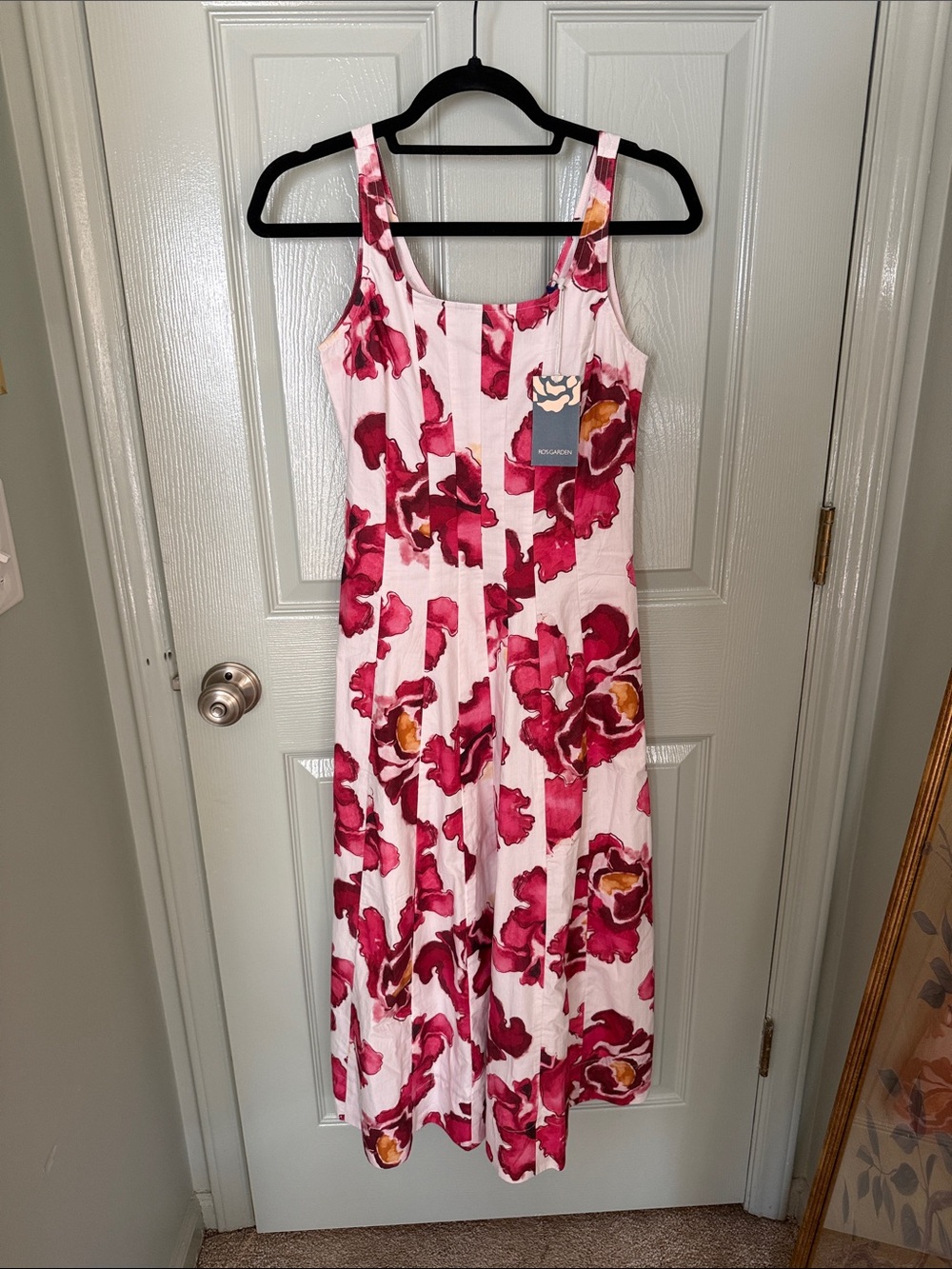 NWT Ro’s Garden Camille Crispy Cotton Midi Dress